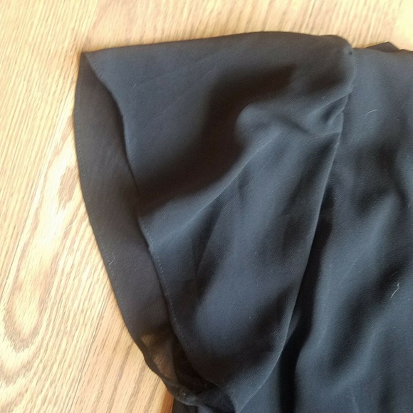 SOLD Forever Womans Medium Black Dress Mini Sheer - Picture 8 of 8
